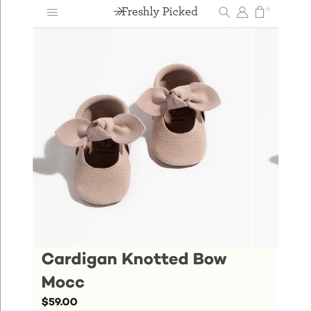 FP Cardigan Knotted Bow Moccs